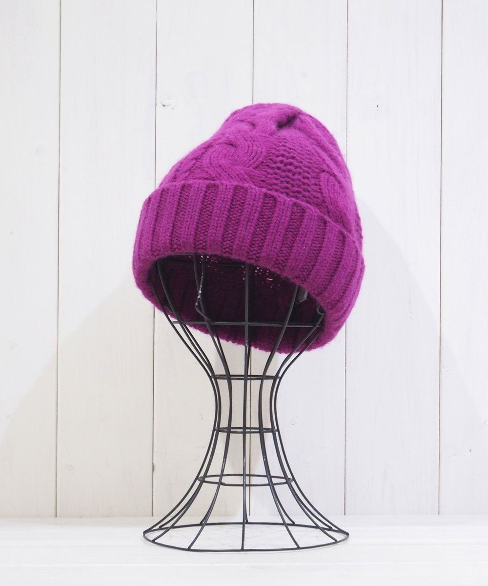 石田製帽 〈新色追加！〉カシミヤニット アラン編みワッチN ニット帽 