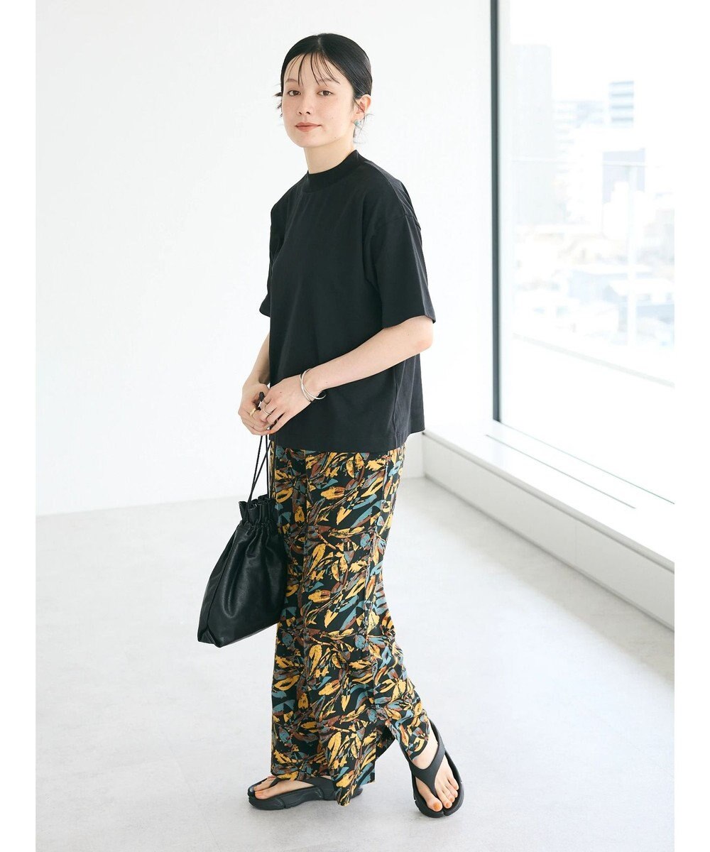 CRAFT STANDARD BOUTIQUE レーヨン柄プリントワイドパンツ 