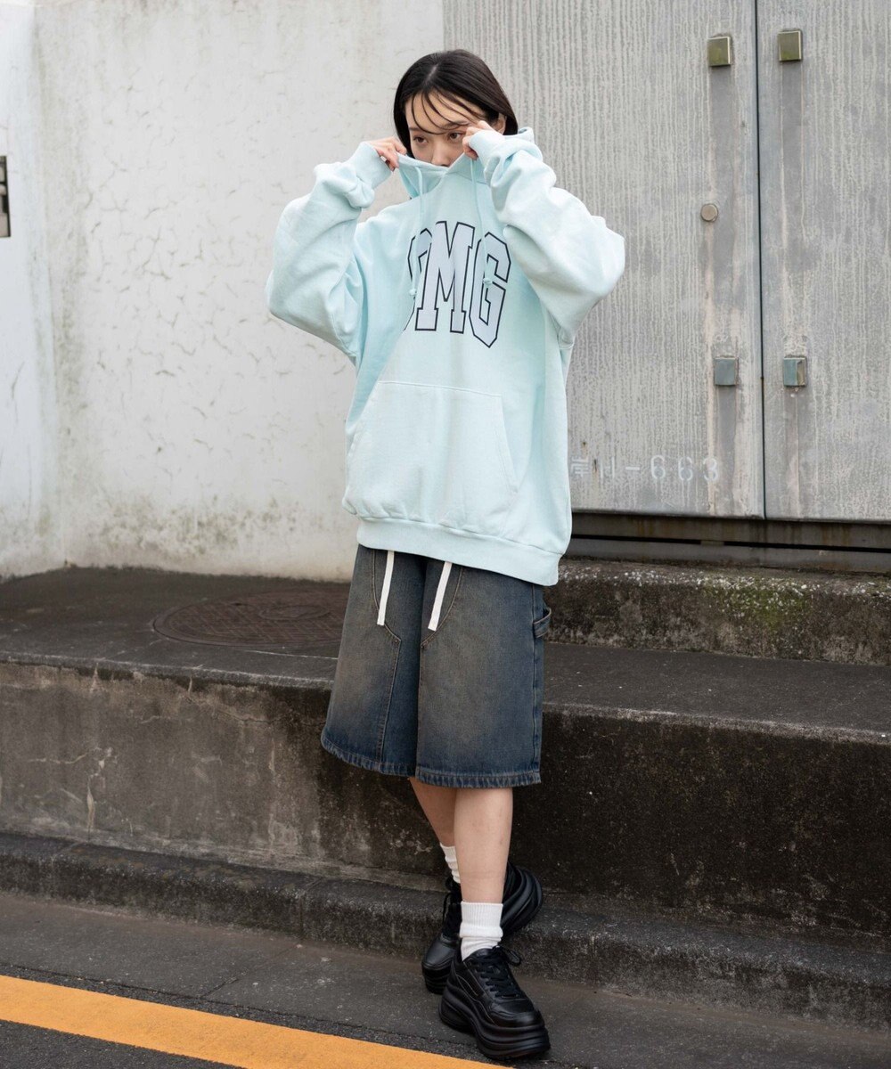 WEGO 【ユニセックス着用ITEM】ピグメントOMGプルパーカー 