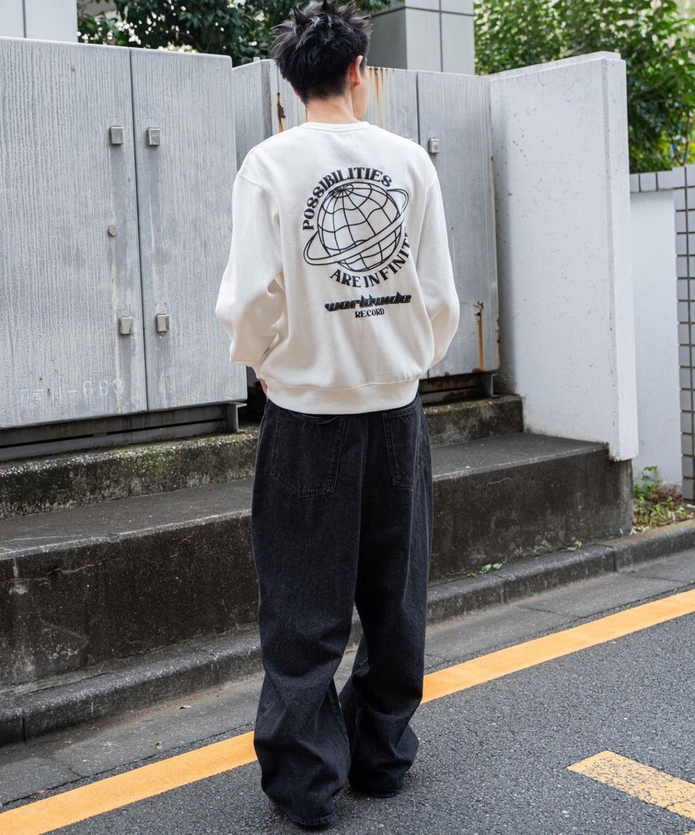 WEGO 【ユニセックス着用ITEM】リラックスフィットグラフィックプルオーバー 