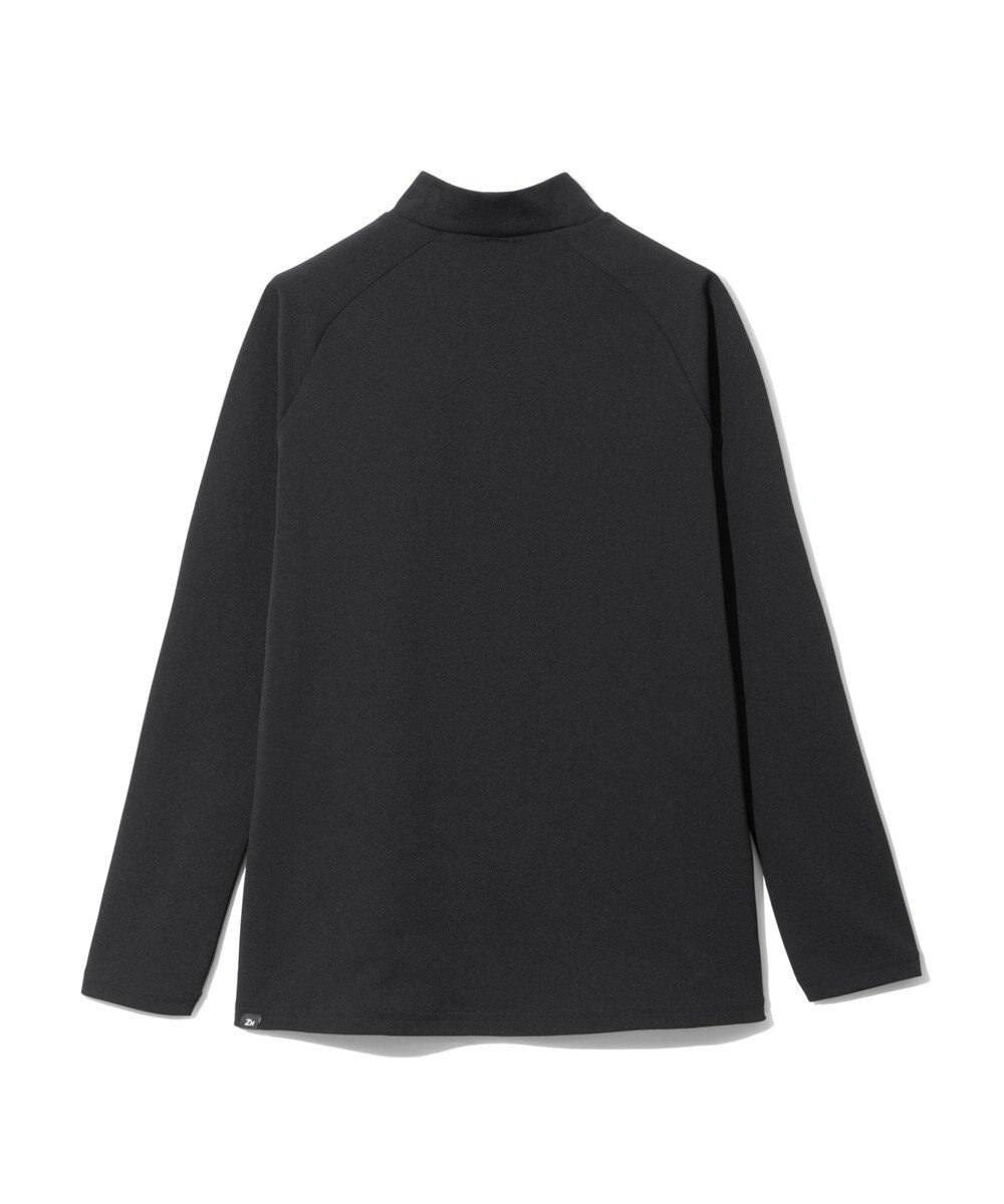 ZERO HALLIBURTON 【雑誌掲載・吸汗速乾・UVケア】 鹿の子 モックネックロングシャツ ZHG-W4A 1b 82872 ゴルフウェア 