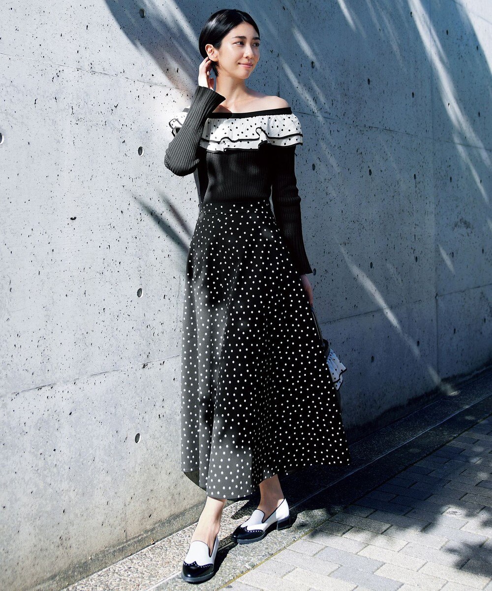 組曲×Setsuko Sagittaire コラボ ドットスカート - スカート