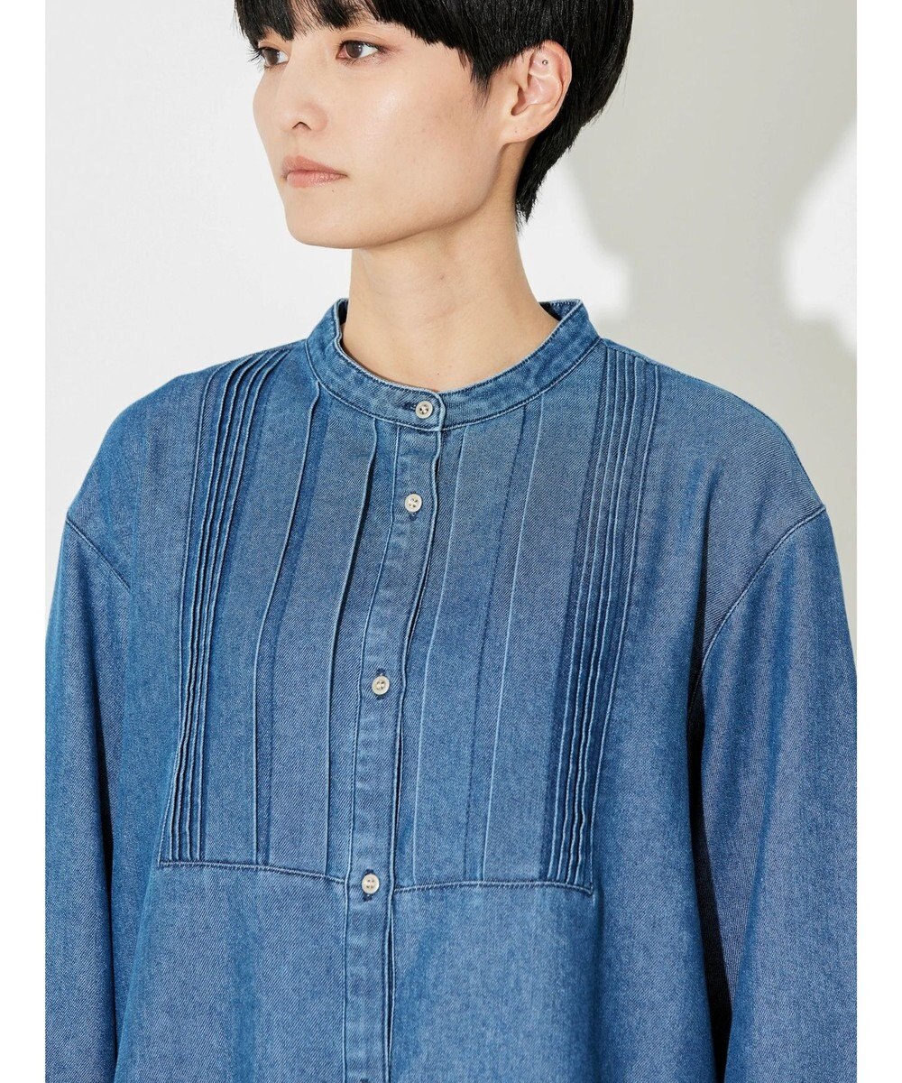 AMERICAN HOLIC デニムブザムバックボタンチュニック 
