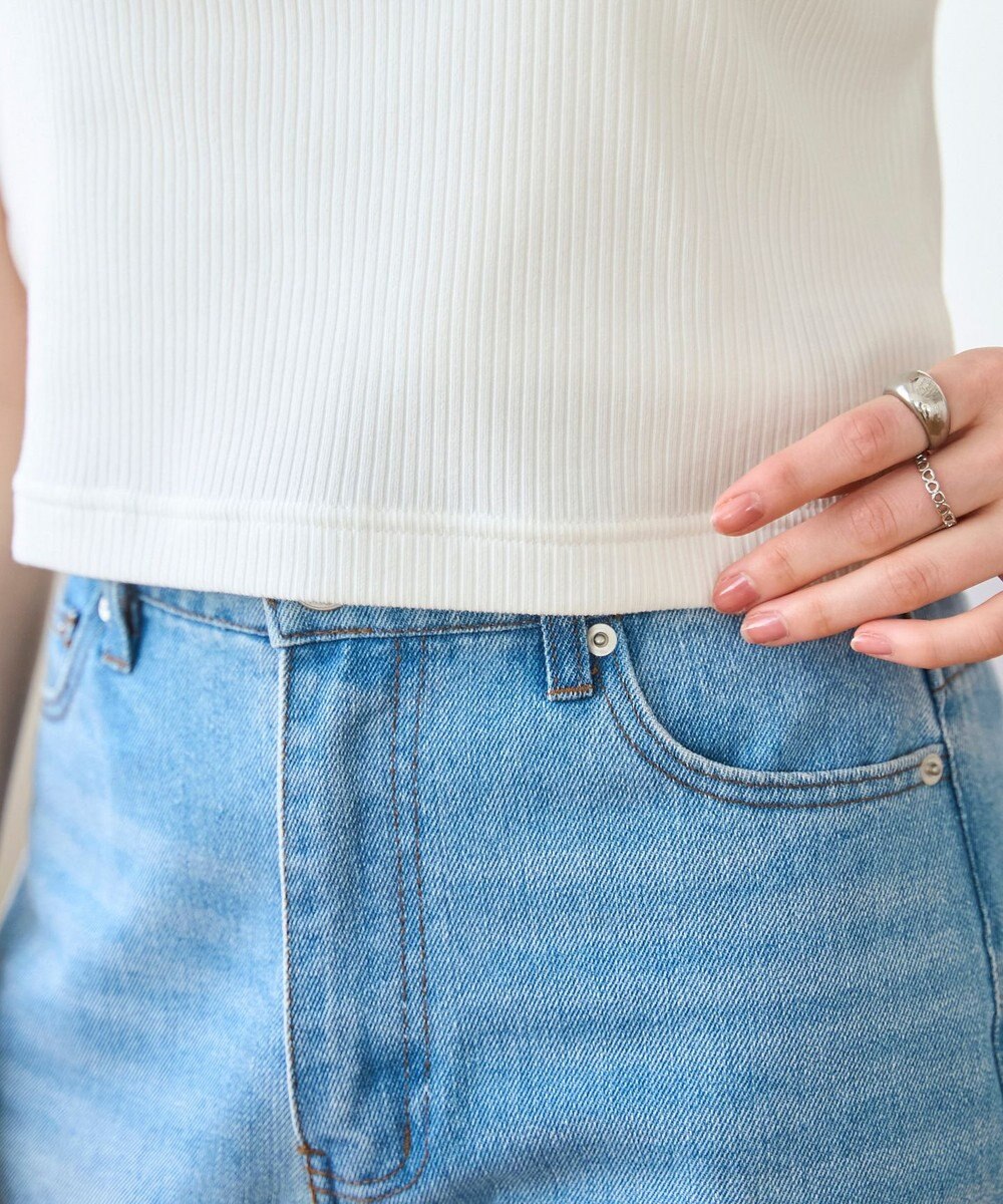 WEGO 【洗える/SML】コンパクトリブT 