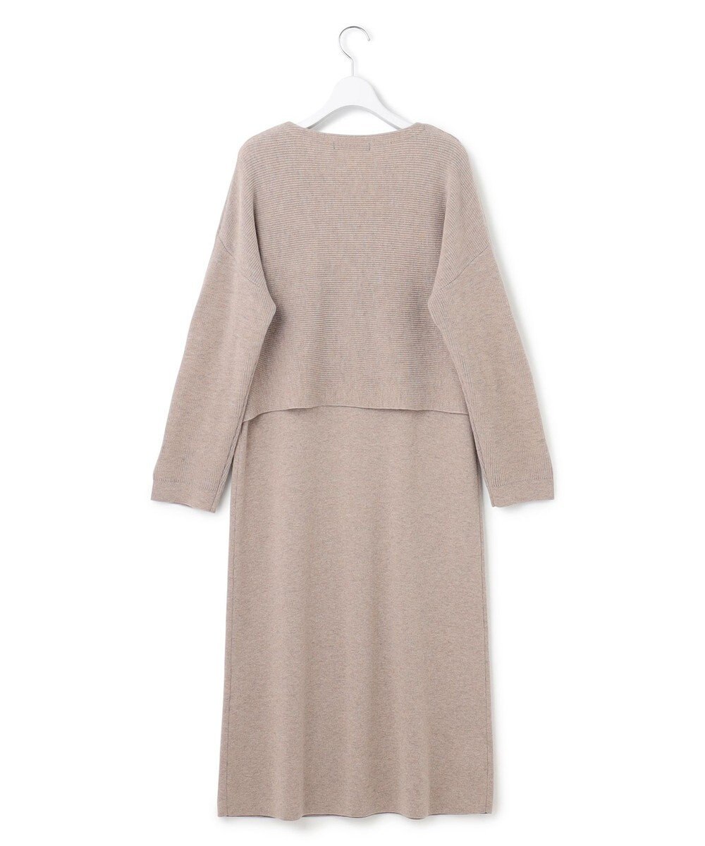 23区 【一部店舗限定/洗える】レイヤードニットツイン ワンピース 