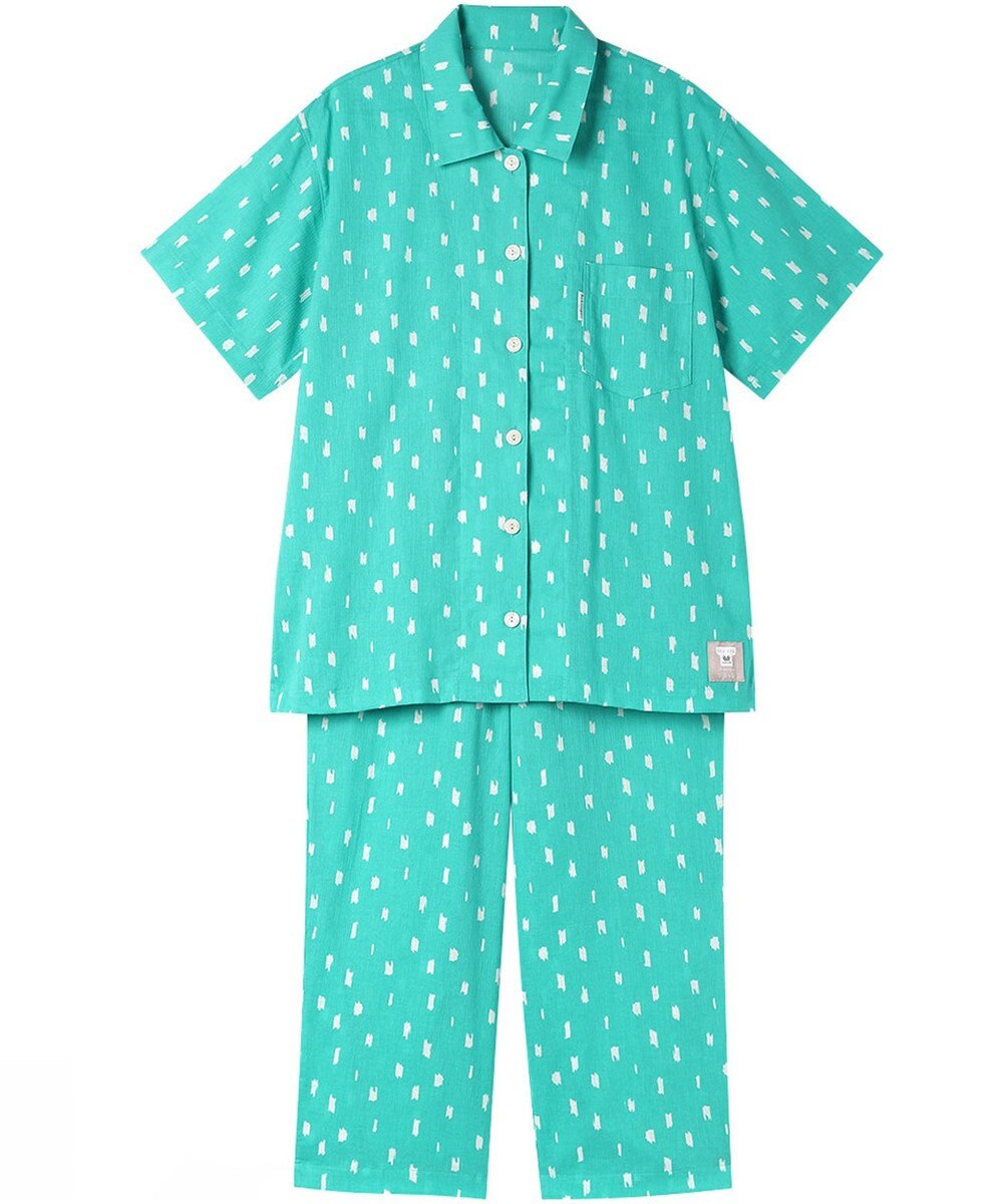 ワコール／睡眠科学 パジャマ 5分袖 半袖 8分丈 綿100%(本体) 【SOU・SOU（R）】 レディース YDT162 睡眠科学／ワコール 