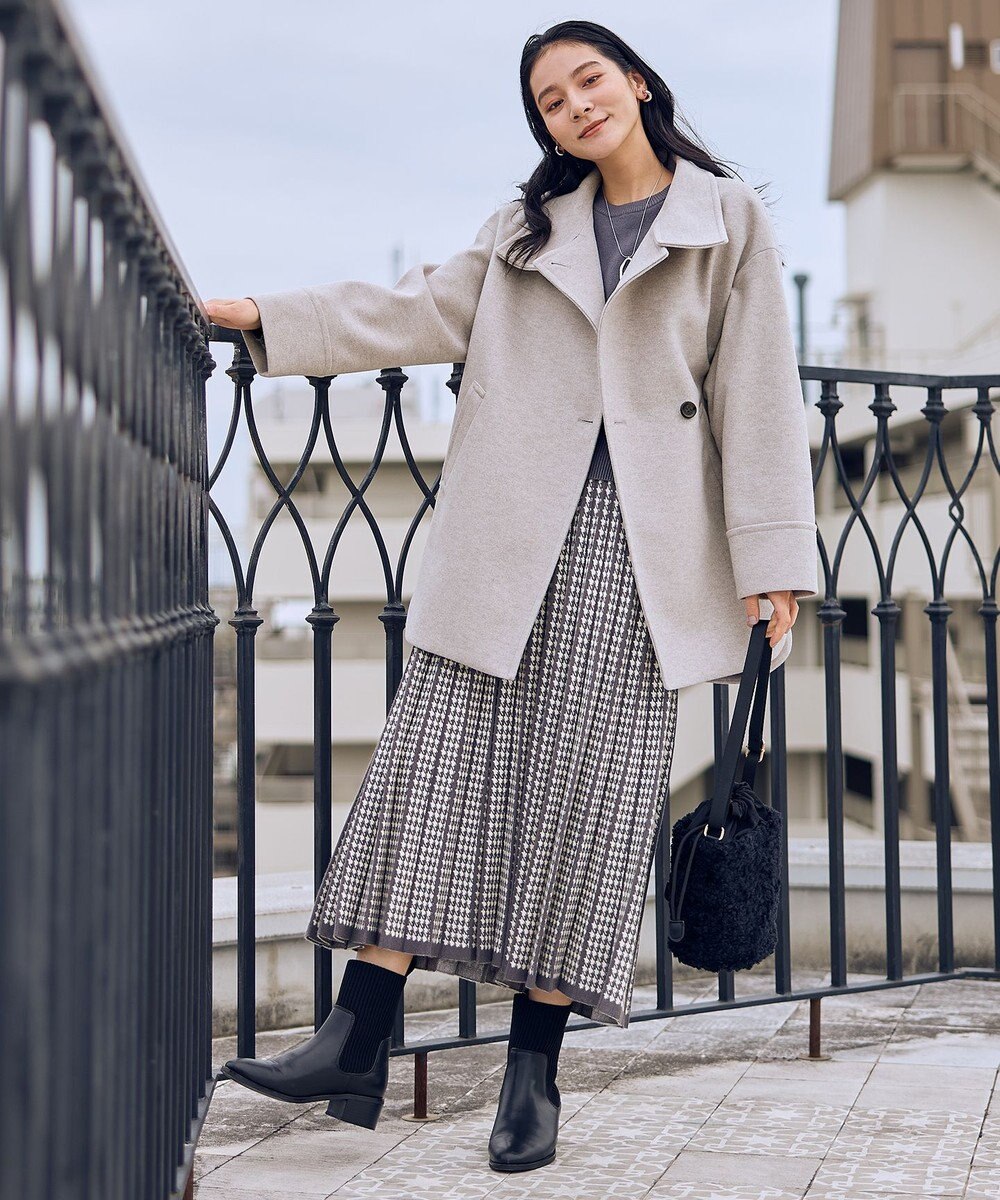 ANY L スタンドコクーンコート 