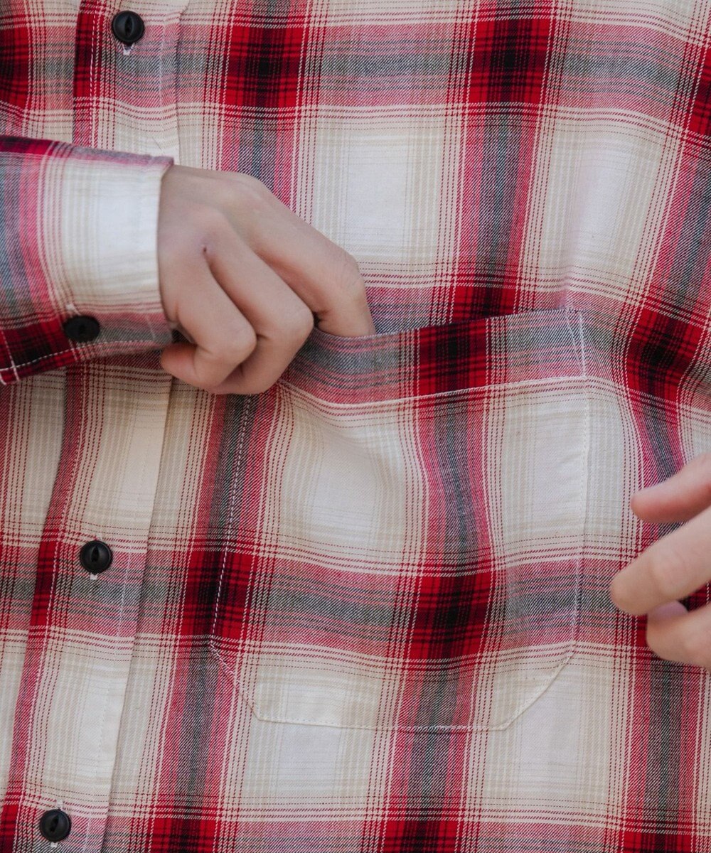 WEGO オンブレチェックシャツ 