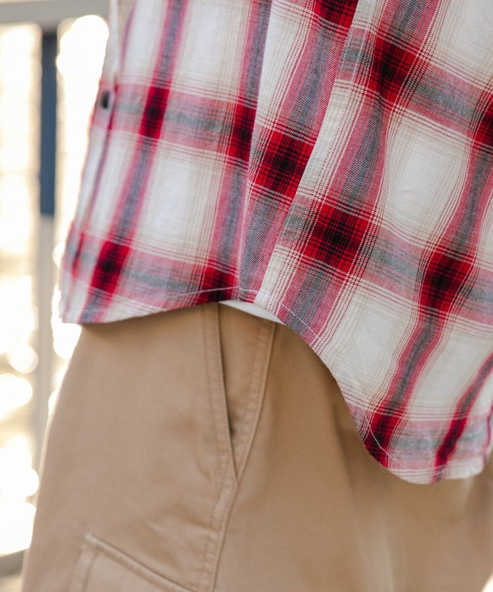 WEGO オンブレチェックシャツ 