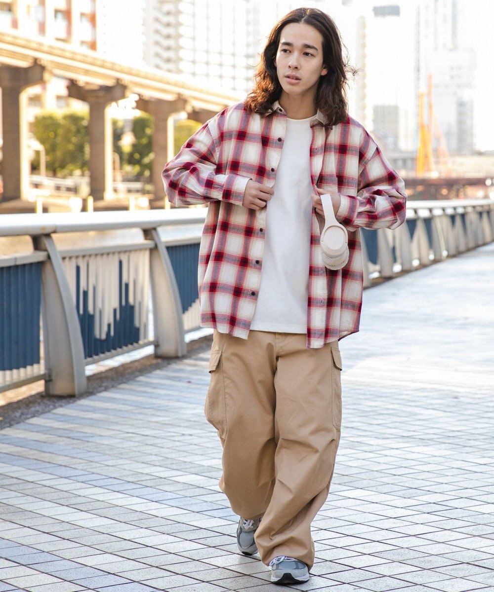 WEGO オンブレチェックシャツ 