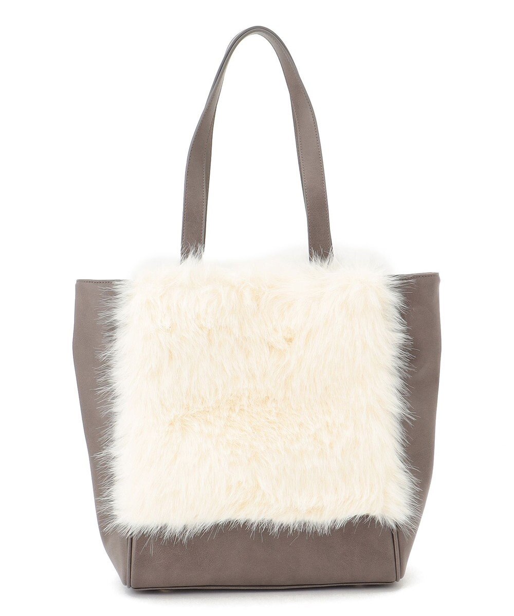 23区 ファーコンビ トートバッグ 