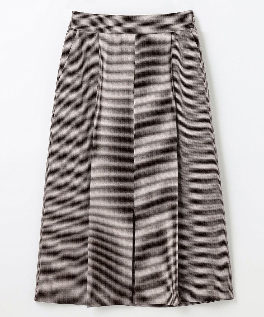 ANY 【洗濯機可能/ウエストゴム/ポケット付】ウーリッシュフラノボックスプリーツスカート 