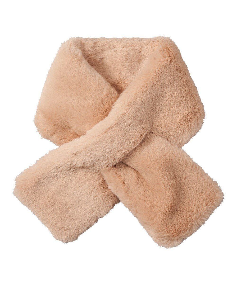 MOONBAT estaa【洗える】ポメラニアンみたいなふわふわフェイクファーマフラー 