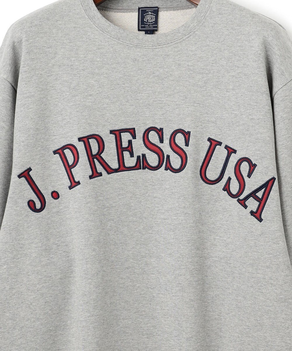 J.PRESS MEN 【J.PRESS ORIGINALS】FABRIC LOGO SWEATSHIRT 