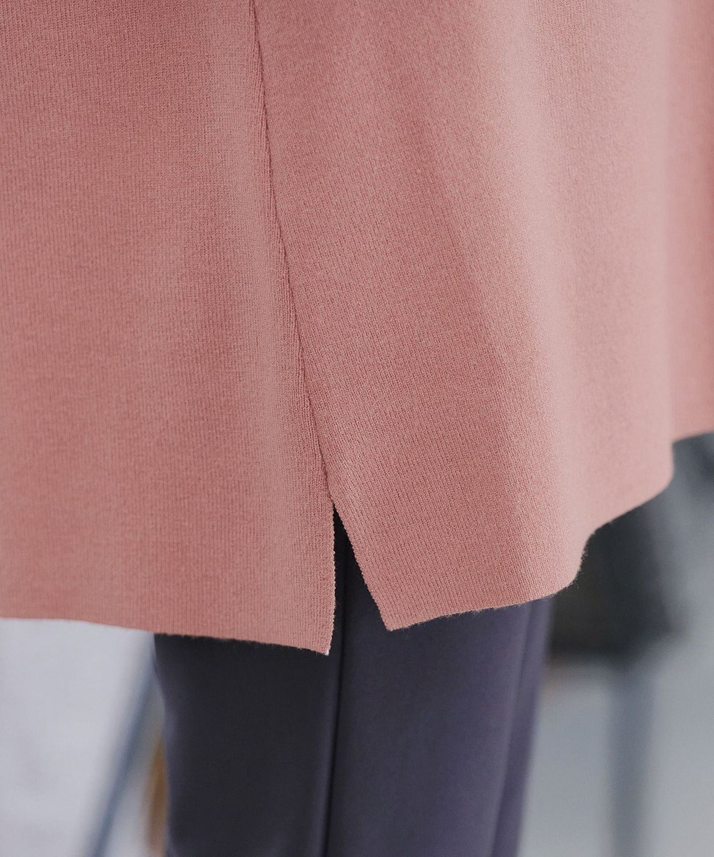 Tiaclasse L 【安田美沙子さん着用・洗える】ボリュームパフスリーブニットチュニック 