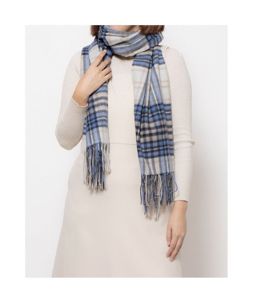 UNBILLION カシュネ cache nez / ウールチェックストール 