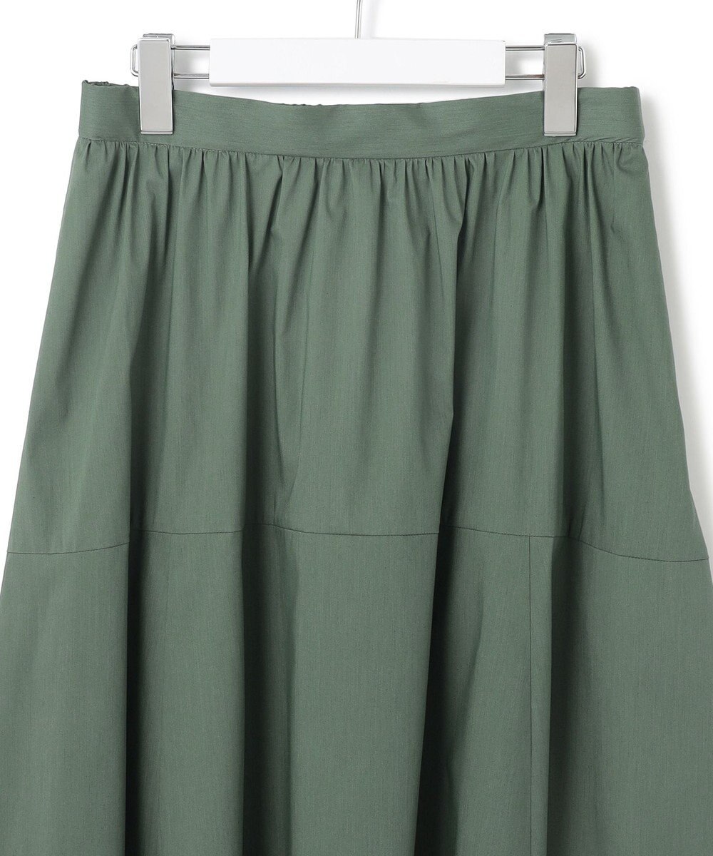23区 【接触冷感/撥水加工】ストレッチブロード ギャザースカート 