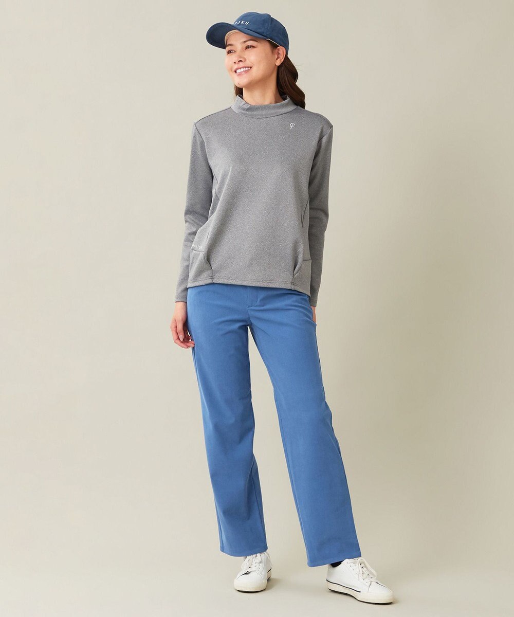 23区GOLF 【23Fondation/WOMEN】長袖 モックネックシャツ 