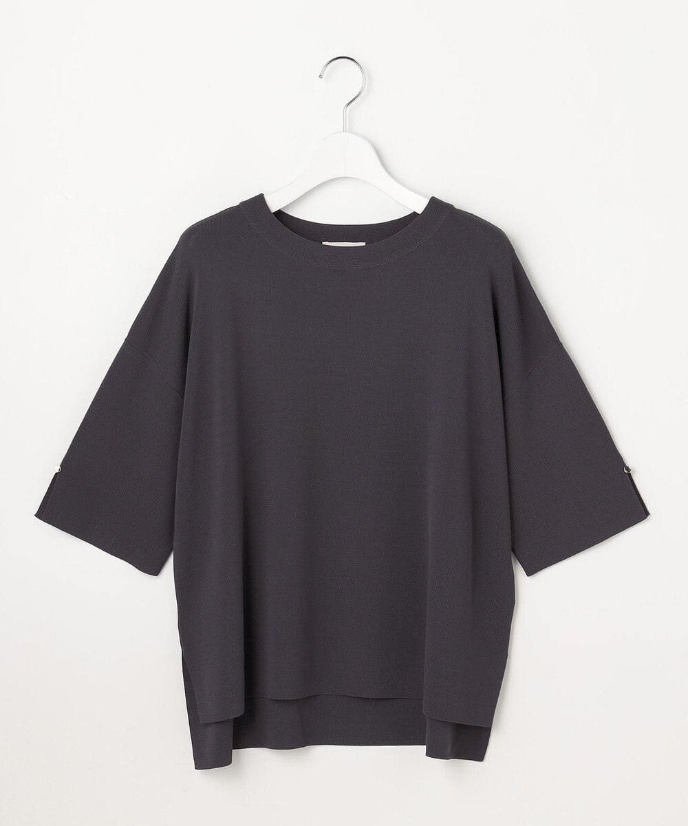 ANY SIS 【アイスタッチ】ボートネックニット プルオーバー 