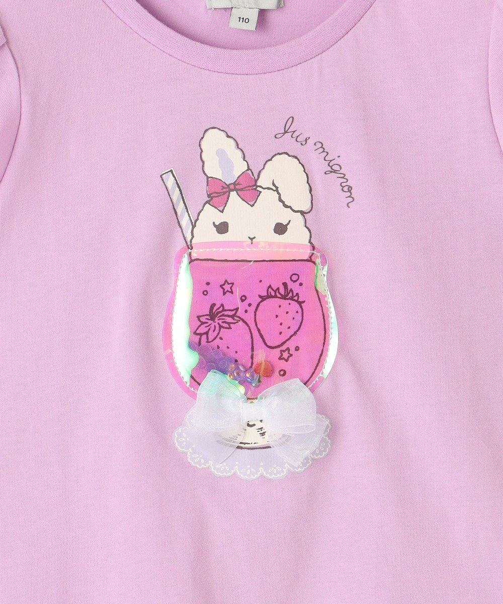 ANY KIDS シャラシャラ ビーズ入り Tシャツ 