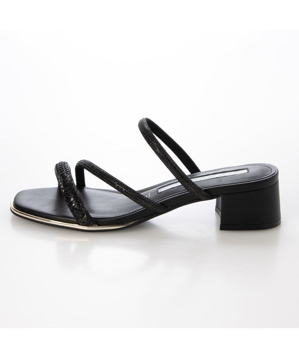 MODE ET JACOMO <MODE ET JACOMO>ラインストーンストラップミュールサンダル 