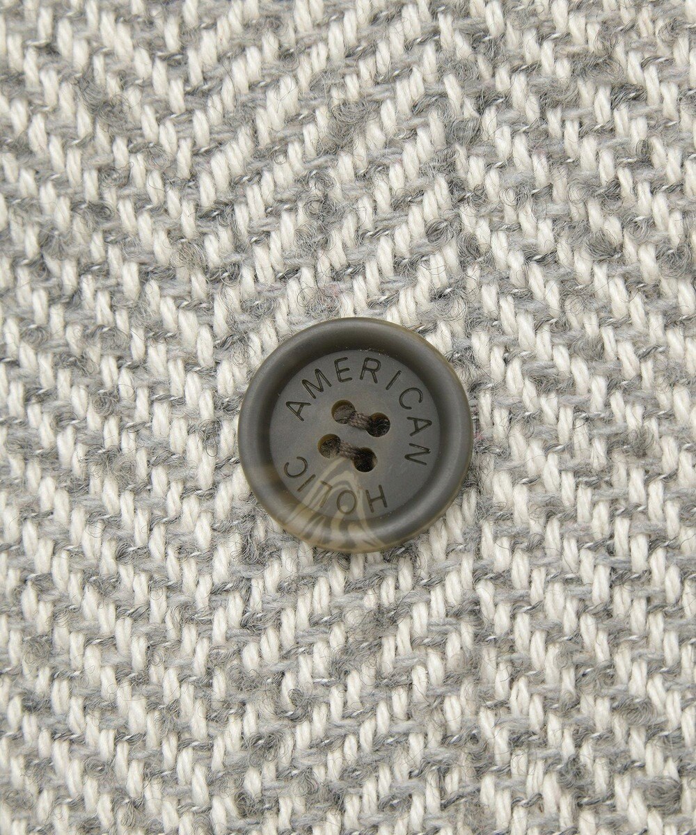 AMERICAN HOLIC ヘリンボーンスタンドカラーコート 