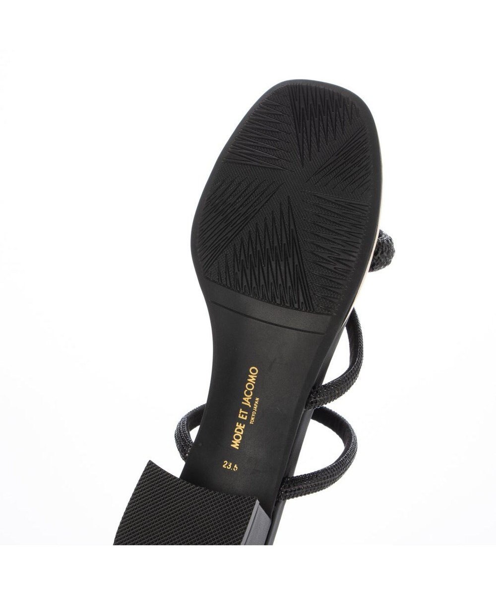 MODE ET JACOMO <MODE ET JACOMO>ラインストーンストラップミュールサンダル 