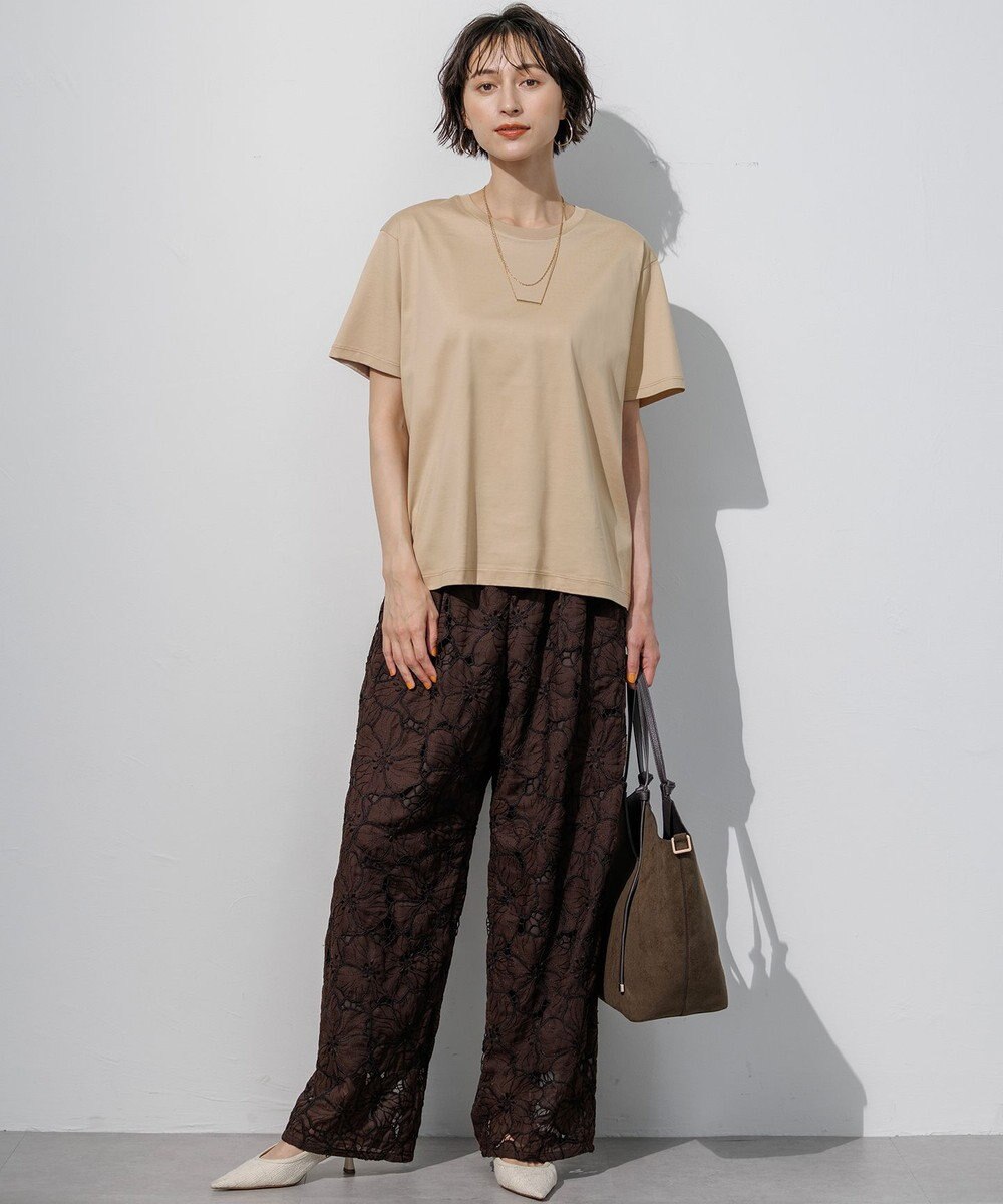 23区 シルキータッチ ベーシック Tシャツ 