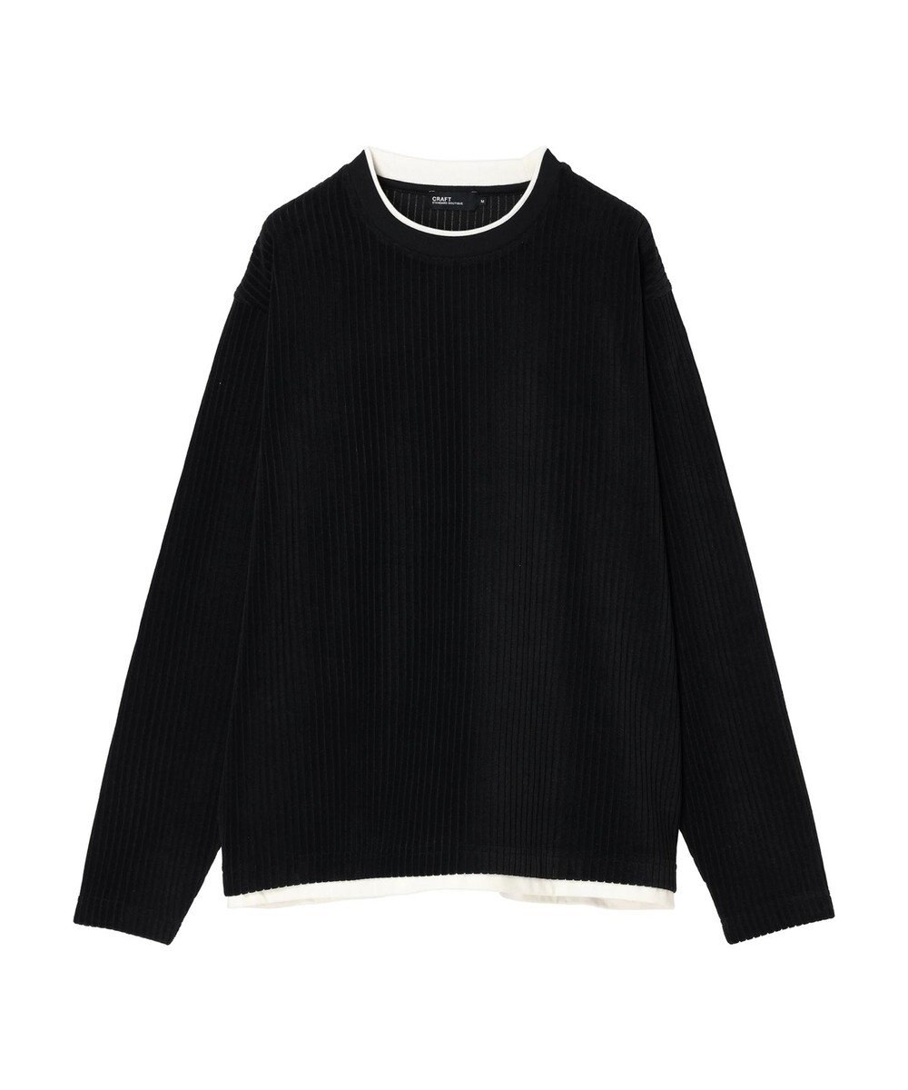CRAFT STANDARD BOUTIQUE カットコールフェイクレーヤードプルオーバー 