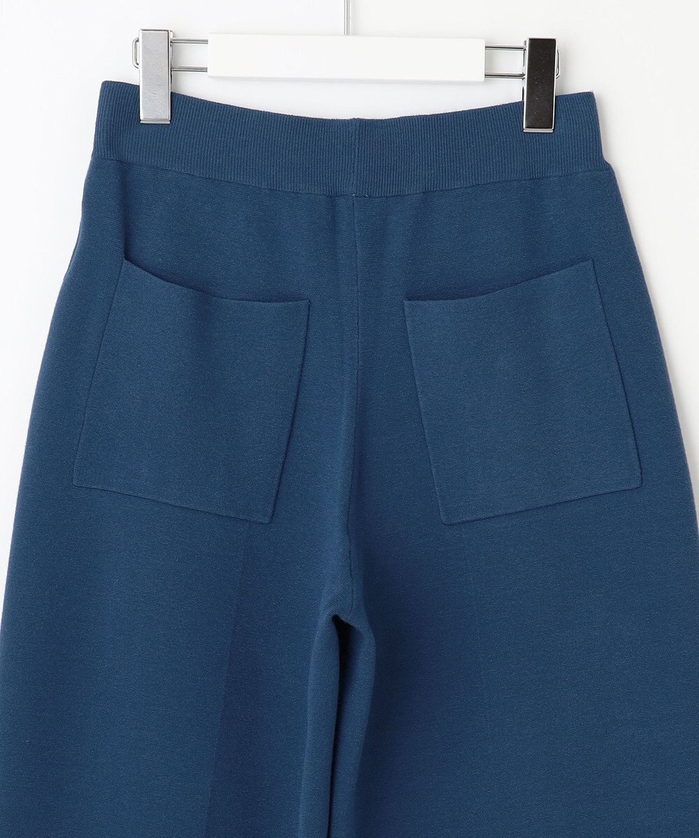 自由区 S 【セットアップ対応・洗える】レーヨンストレッチニットワイド パンツ 
