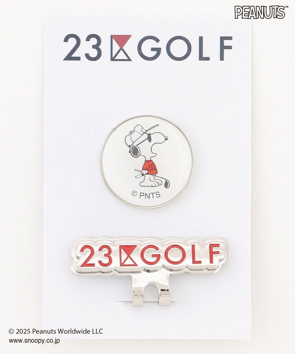 23区GOLF 【UNISEX】『PEANUTS』コラボ　マーカー　JOE COOLのクールなイラスト 