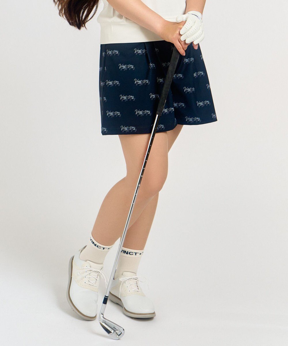 23区GOLF 着用動画あり【辻梨恵プロ着用】ロゴプリントショートパンツ 