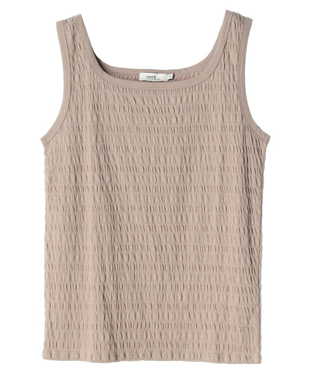 earth music&ecology シャーリングタンクトップ 