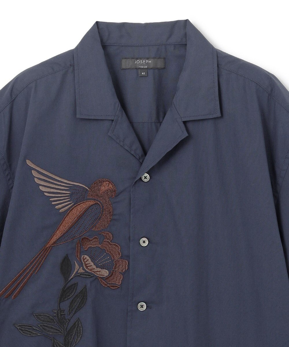 JOSEPH HOMME 新柄【洗える】メキシカンエンブロイダリー　オープンカラー半袖シャツ 