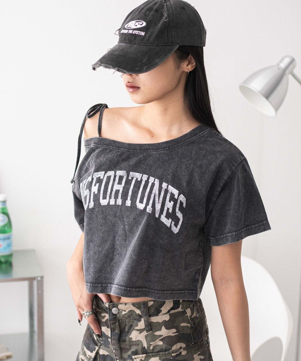 WEGO 2WAYオフショルショートT 