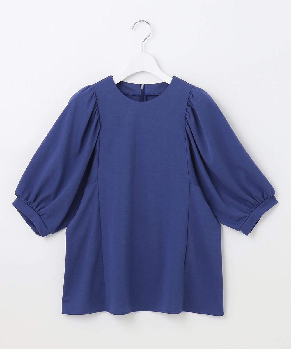 自由区 【洗える・XSサイズあり】ハイツイストポンチボリューム袖 カットソー 