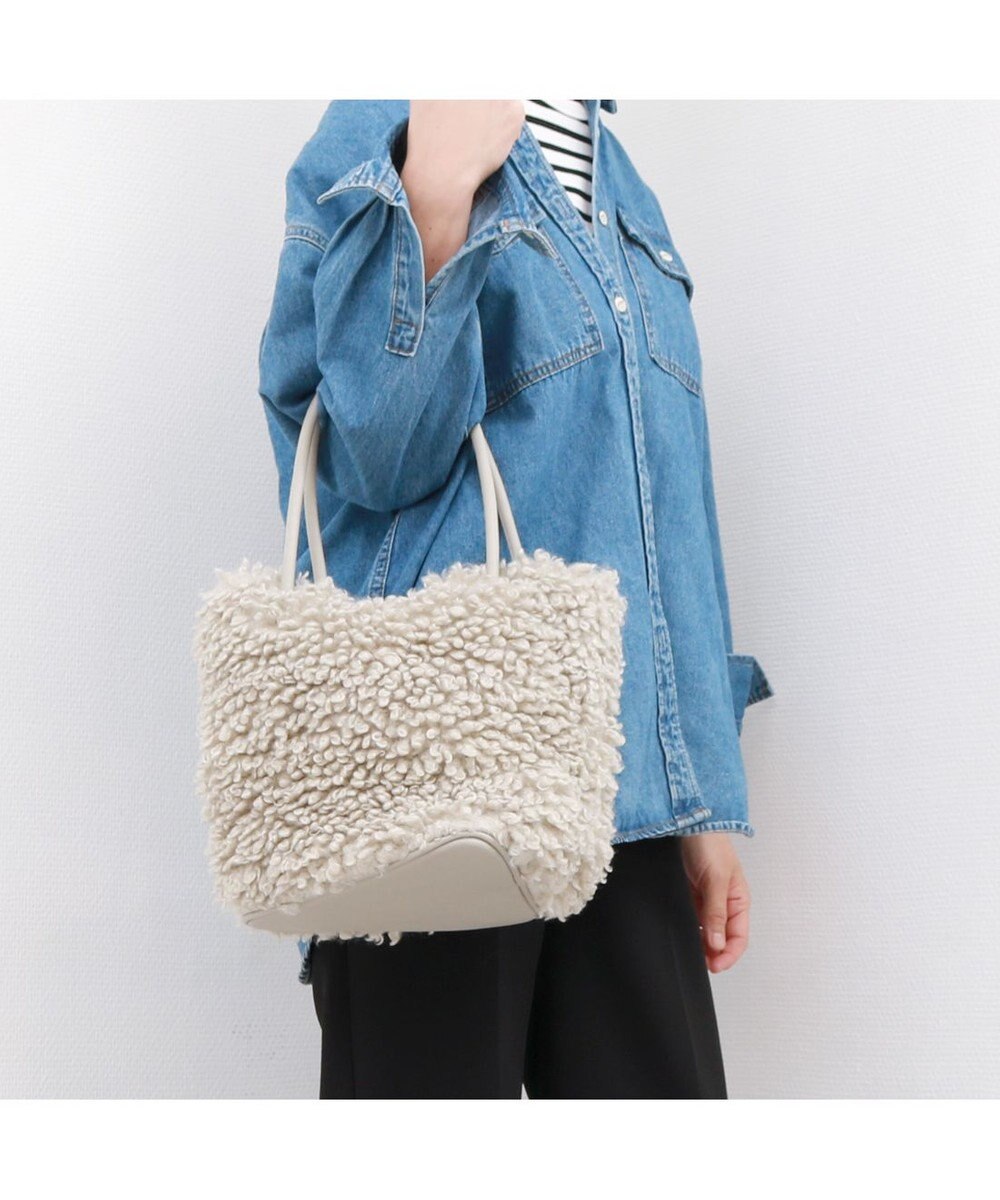 UNBILLION カシュカシュ cachecache / フェイクムートンハトメトートバッグ 