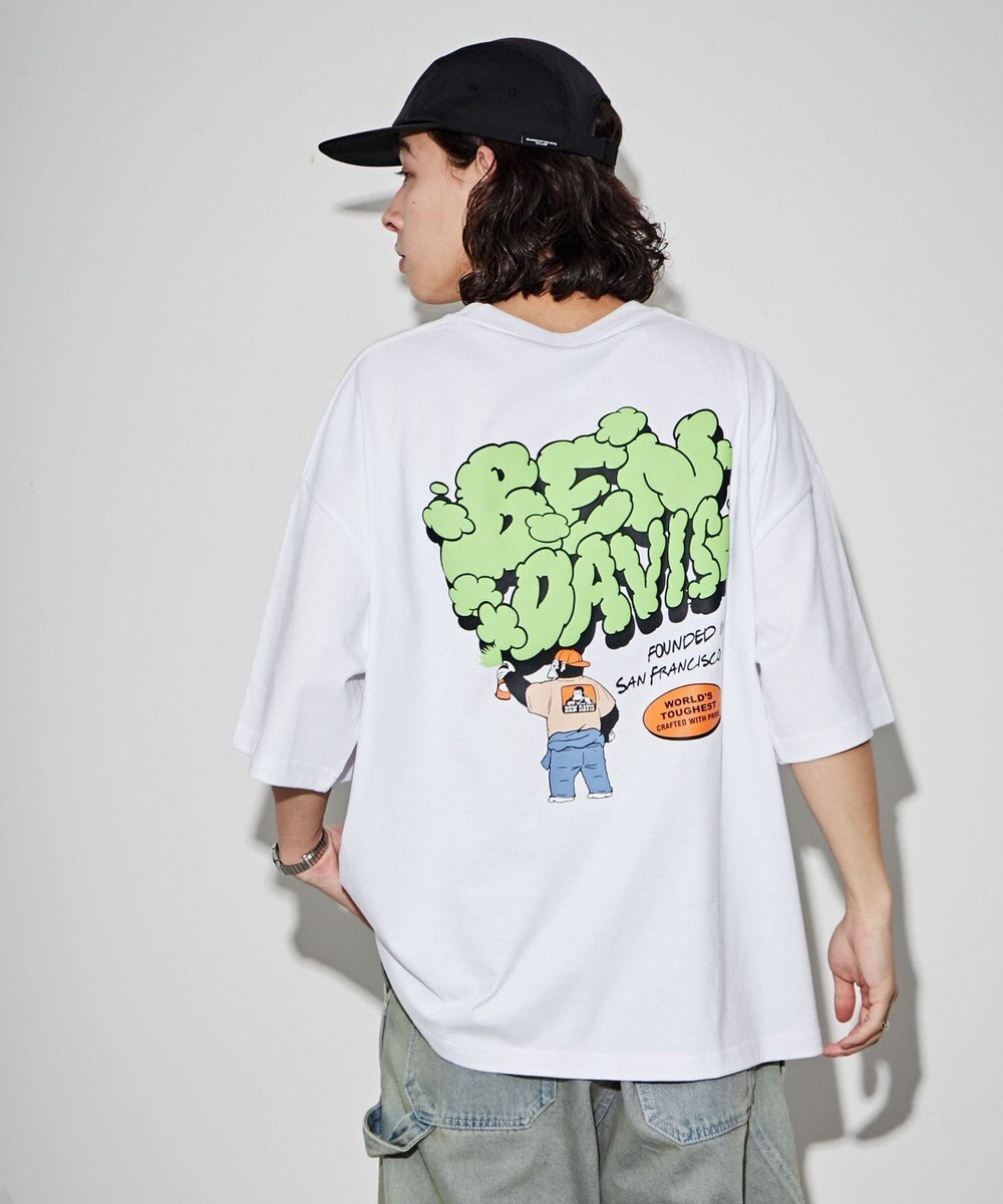 WEGO 【ユニセックス着用ITEM/綿100％/SMLサイズ】別注ベンデイビスプランプロゴT 