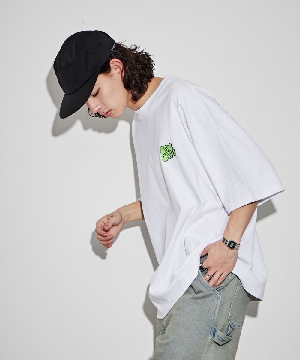 WEGO 【ユニセックス着用ITEM/綿100％/SMLサイズ】別注ベンデイビスプランプロゴT 