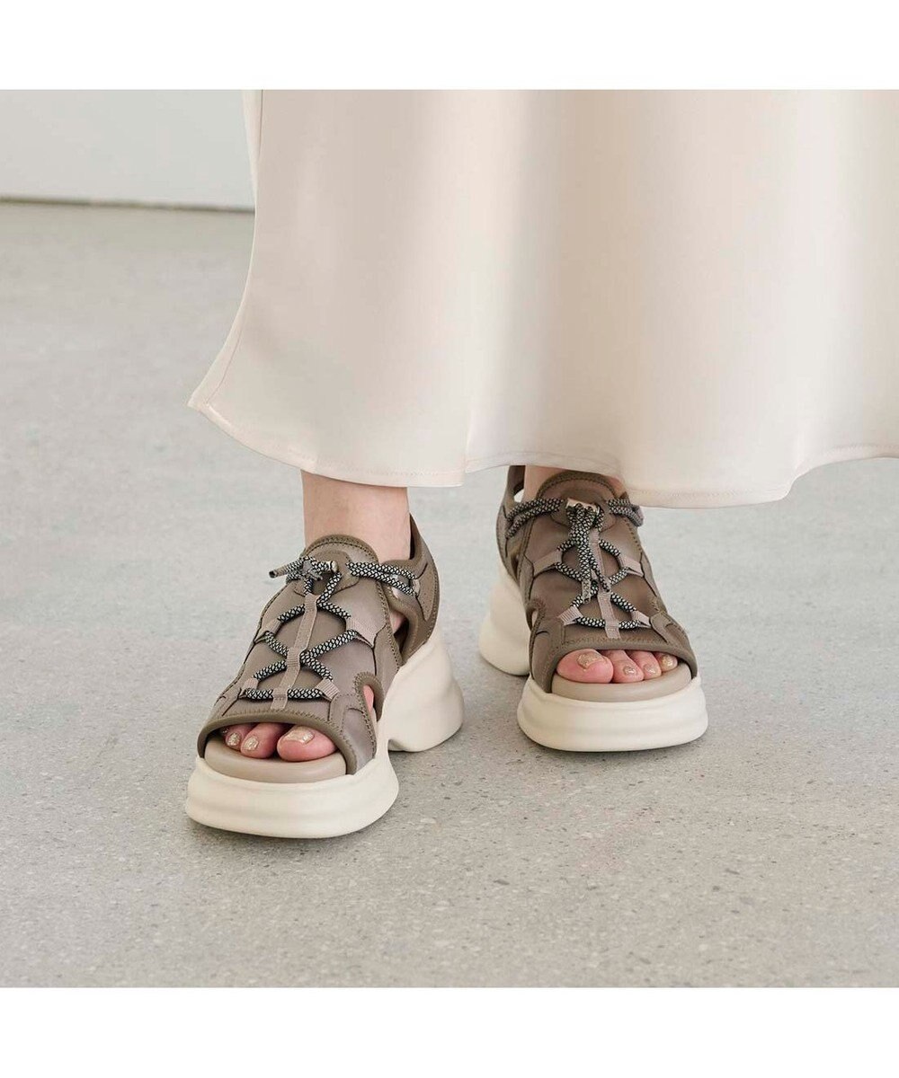 MODE ET JACOMO <MODE ET JACOMO>ボリュームソールスポーツサンダル 