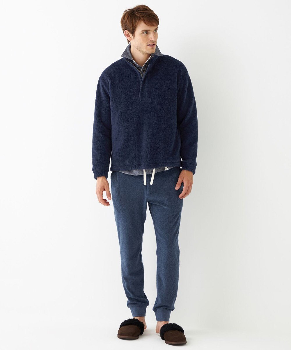 JOSEPH ABBOUD MOUNTAIN 【SPACE／UNISEX】ボアソリッド プルオーバー 