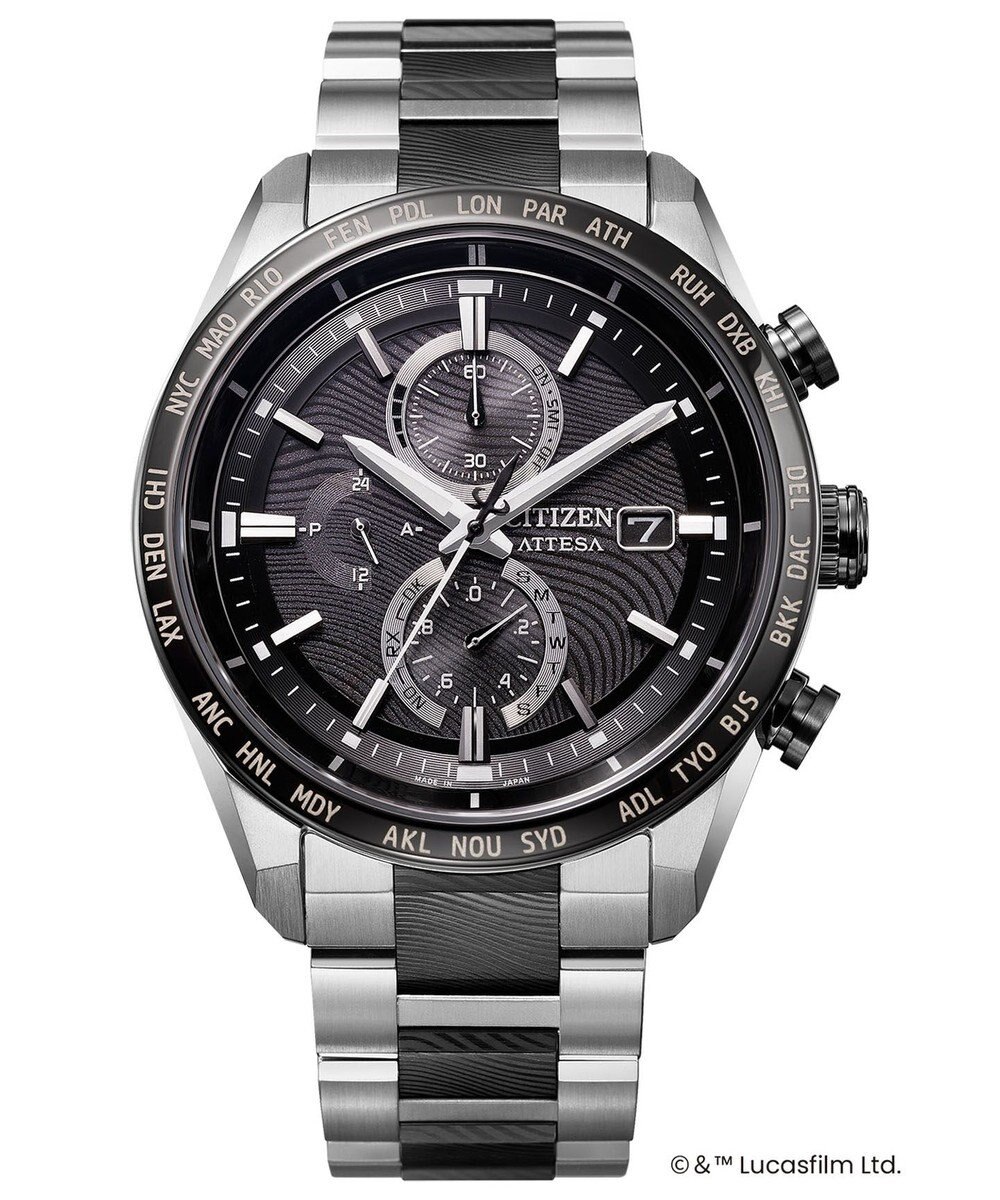 CITIZEN ATTESA アテッサ STAR WARS The Mandalorian Beskar Model 光発電エコ・ドライブ電波時計 AT8385-55E 