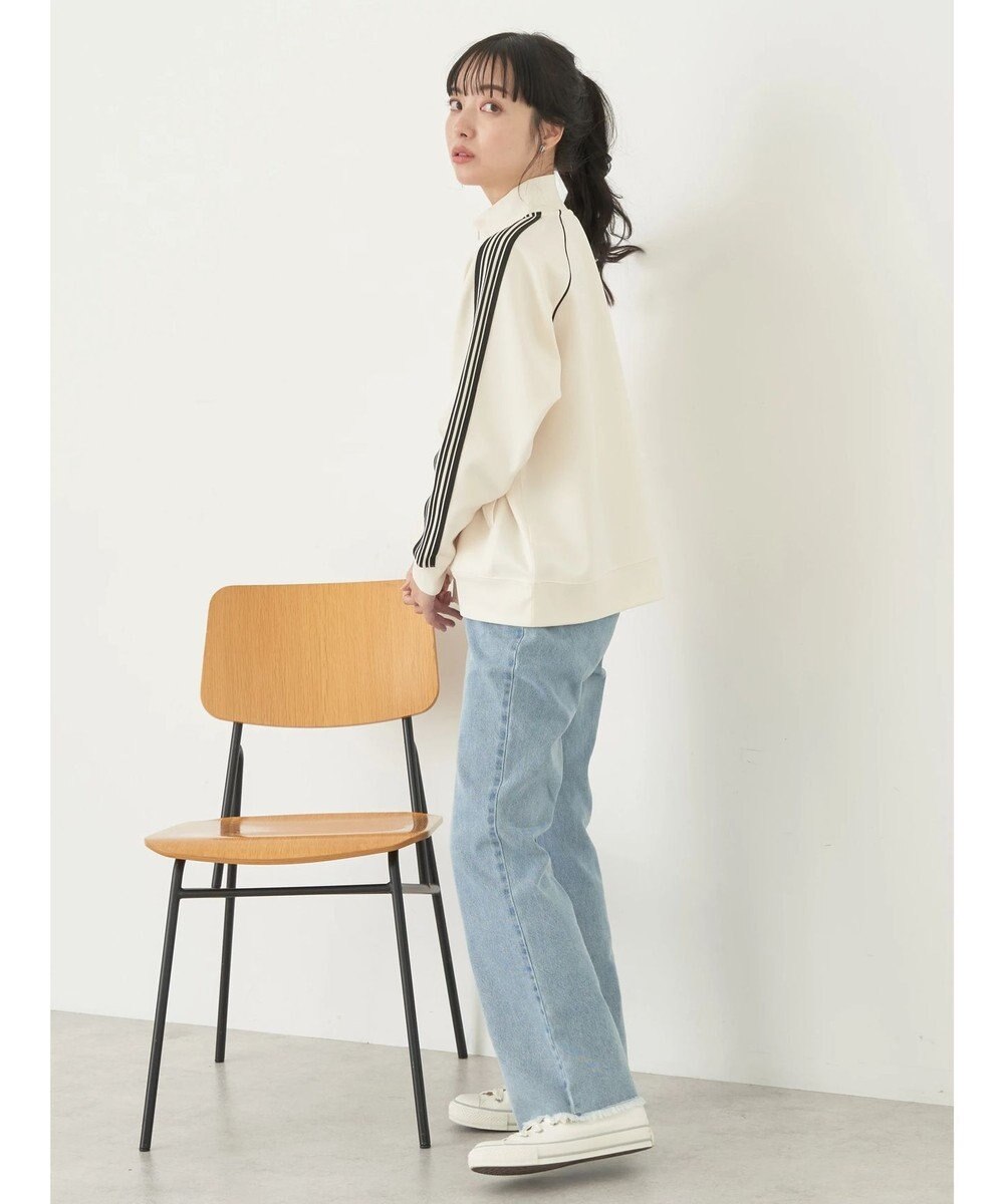 earth music&ecology スポーティー袖ラインブルゾン 