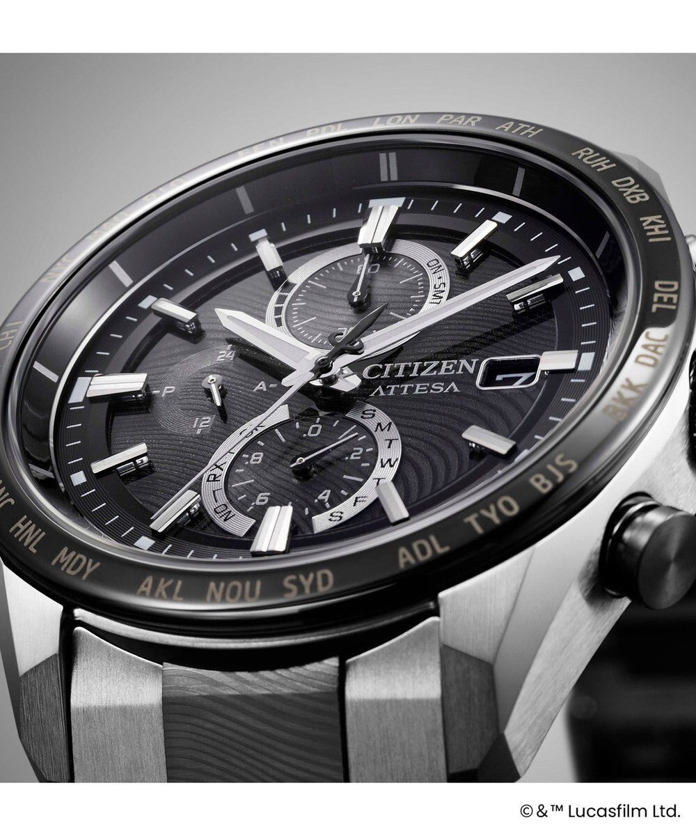 CITIZEN ATTESA アテッサ STAR WARS The Mandalorian Beskar Model 光発電エコ・ドライブ電波時計 AT8385-55E 