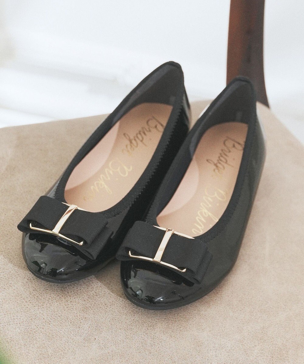 Bridget Birkin 【Bridget Birkin】バックルグログランリボンレインパンプス 