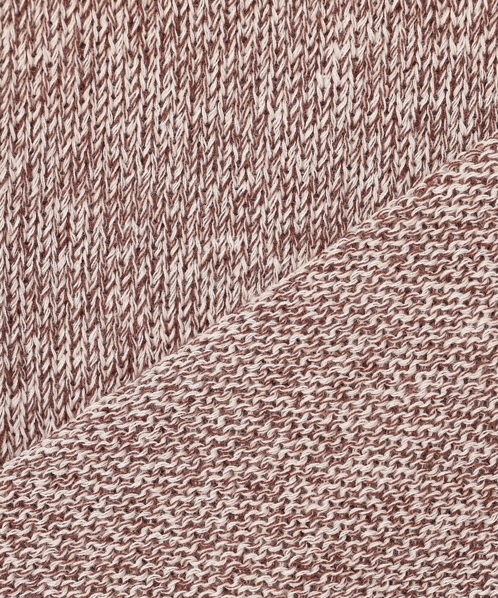 組曲 L 【WEB限定・前後着用可】コットンポリエステル杢プルオーバー ニット 