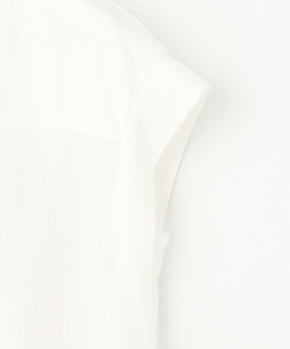 自由区 L 【カタログ掲載・洗える】リネンサッカーコンビブロッキング カットソー 