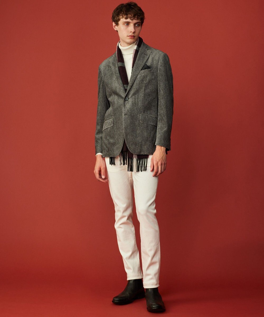 JOSEPH ABBOUD 【カシミヤ混・イタリア製】ビックビックチェック　ストール 