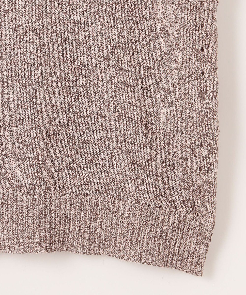 組曲 L 【WEB限定・前後着用可】コットンポリエステル杢プルオーバー ニット 