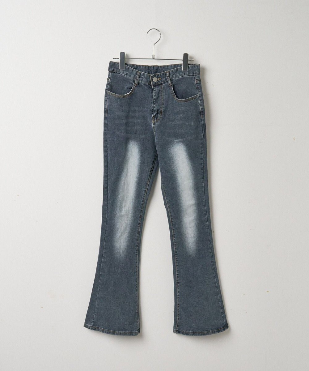 WEGO ストレッチフレアデニムパンツ 